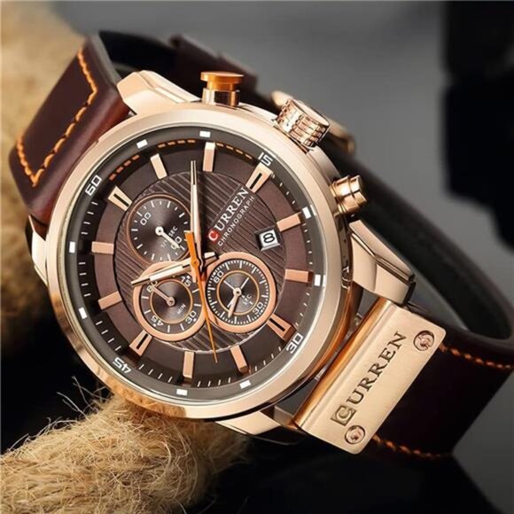 Mens Sport Military AnalogQuartz Watch Chronograph Classic Casual Business Dress - Picture 3 of 7